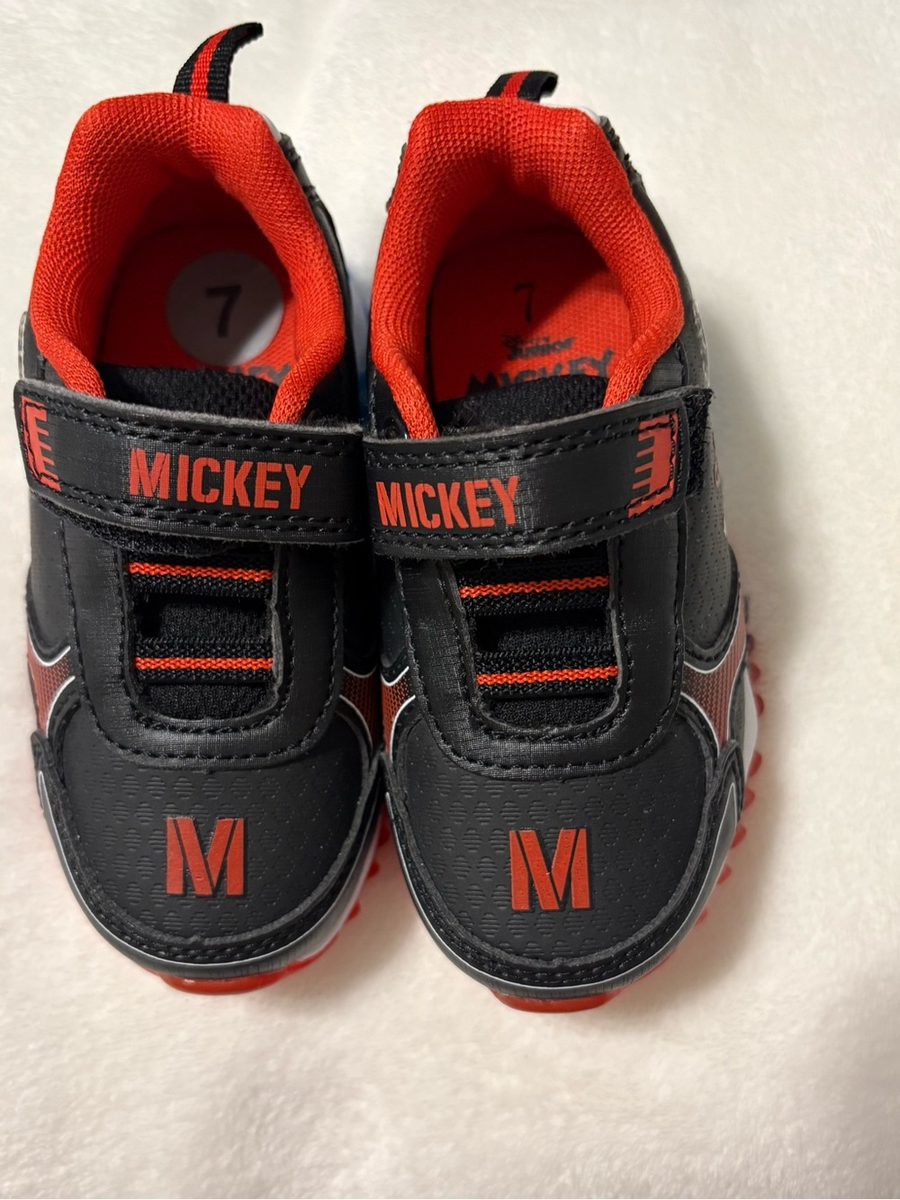 Disney Black and Red Mickey Kids Sneakers